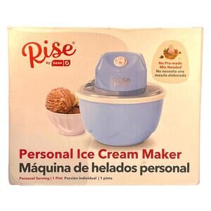 Rise By Dash Personal Electric Ice Cream, Gelato, Sorbet Maker Machine Blue